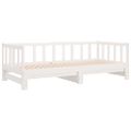 vidaXL Vysúvacia denná posteľ biela 80x200 cm masívna borovica
