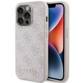Obal Guess pre iPhone 15 Pro 6,1" GUHCP15LG4GFPI ružový HC PU 4G kovové logo
