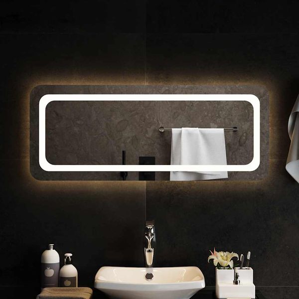 vidaXL LED kúpeľňové zrkadlo 100x40 cm