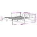 vidaXL Denná posteľ s matracom voskovo hnedá 90x200cm masívna borovica