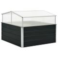 vidaXL Skleník antracitový 100x100x77 cm pozinkovaná oceľ