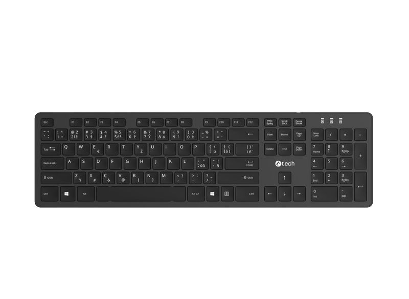 Klávesnice C-TECH KB-115, bezdrátová 2.4Ghz,