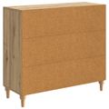 vidaXL Servírovacia skriňa Dub artisan 89 x 34,5 x 80 cm