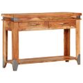 vidaXL Konzolový stolík 110x34x74 cm masívne akáciové drevo