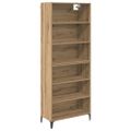 vidaXL Highboard Remeselný dub 69,5 x 34 x 180 cm Kompozitné drevo