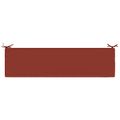 vidaXL Vankúš na lavičku SOEST 100% polyester Červená 140 x 40 x 5 cm