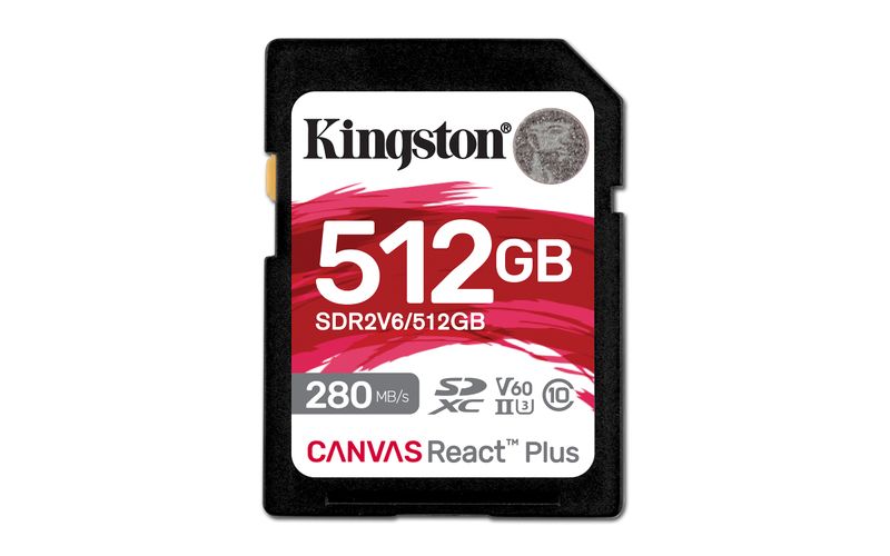 Kingston Canvas React Plus/SDXC/512GB/UHS-II U3/Class 10