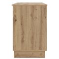 vidaXL Stôl Dub artisan 142,5 x 50 x 75 cm Kompozitné drevo