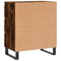 vidaXL Komoda dymový dub 60x35x70 cm spracované drevo