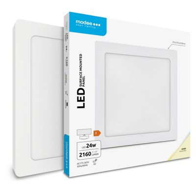 Modee LED štvorcový stropný panel - montovateľný 24W 2160lm neutrálna biela (ML-LPS4000K24WA2N)