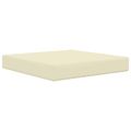 vidaXL Vankúš na vonkajšiu pohovku Polyester Krémová 60 x 60 cm