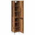 vidaXL Highboard Staré drevo 34,5 x 34 x 90 cm Kompozitné drevo
