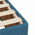 vidaXL Posteľ boxspring s matracom Tmavomodrá 90 x 190 cm Zamat