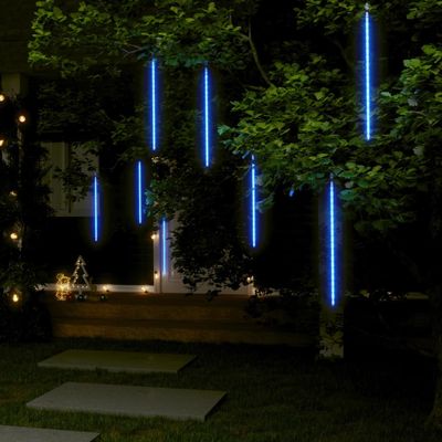 vidaXL Svetlá meteor 8 ks 50 cm modré 288 LED vnútorné vonkajšie