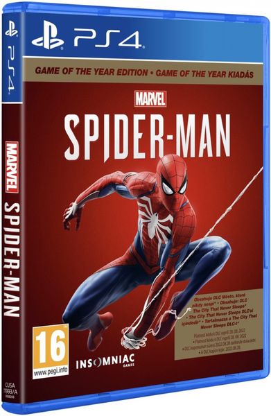 PS4 -Marvel's Spider-man GOTY