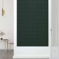 vidaXL Nástenné panely 12 ks tmavozelené 60x30 cm látka 2,16 m²