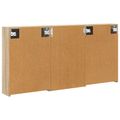vidaXL Set kabinetov do kúpeľne 3 ks 126 x 16 x 62.5 cm