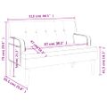 vidaXL Lavička s operadlom sivá 112x65,5x75 cm umelá koža