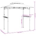 vidaXL Grilovací altánok s policami antracitový 240x150x243 cm oceľ