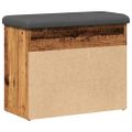 vidaXL Lavička na topánky Old Wood 62x32x50 cm Engineered Wood