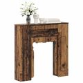 vidaXL Rám krbu Staré drevo 93 x 20 x 89 cm Kompozitné drevo