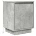 vidaXL Nočné skrinky s LED osvetlením 2 ks Betónovo sivá 38x34x50 cm