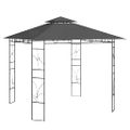 vidaXL Altánok 3x3x2,7 m antracitový 160 g/m²