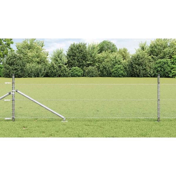 vidaXL Exteriérový hexagonálny plot s prístupovým stĺpikom 25 x 0,8 m