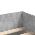 vidaXL Rám postele so zásuvkami betónovo-sivý 90x200 cm