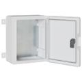 vidaXL Ovládacia skriňa Sivá 32 x 13 x 30 cm ABS plast
