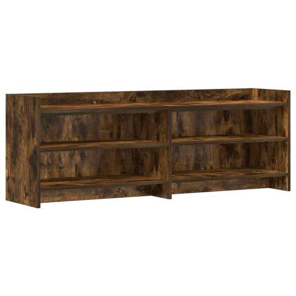 vidaXL TV skrinka 135 x 33 x 47 cm Dymový dub Kompozitné drevo