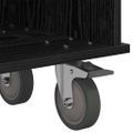 vidaXL TV stolík 100 x 35 x 35 cm Čierny dub Kompozitné drevo