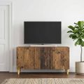 vidaXL TV skrinka 99 x 34,5 x 50 cm Staré drevo Kompozitné drevo