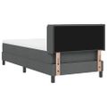 vidaXL Posteľ s pružinovým rámom Tmavo šedá 200 x 80 cm látka