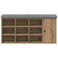 vidaXL Lavička na topánky Artisan Dub 102x32x50 cm Konštrukčné drevo