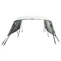 vidaXL Strieška Bimini so 4 oblúkmi a stenami 243x(170-182)x137 cm