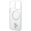 Puzdro Karl Lagerfeld pre iPhone 13 Pro Max 6,7" KLHMP13XHNKCIT priehľadné tvrdé puzdro Magsafe IML NFT Karl & Choupette