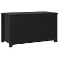 vidaXL Úložný box čierny 80x40x45,5 cm masívna borovica