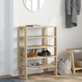 vidaXL Regál na topánky dub sonoma 61x32x87,5 cm spracované drevo