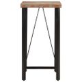 vidaXL Barový stôl 55x55x107 cm masívne recyklované drevo a železo