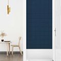 vidaXL Nástenné panely 12 ks modré 90x15 cm zamatové 1,62 m²