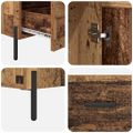 vidaXL Highboard CORONA Staré drevo 69,5 x 31 x 115 cm