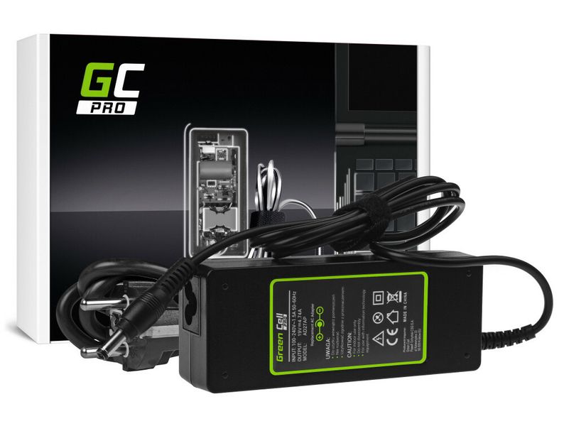 Green Cell AD27AP PRO nabíjačka pre notebooky Asus a Toshiba 90W 19V 4,74A