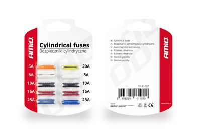 Autopoistky 10ks blistr cylindrické
