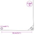 vidaXL Celta biela 1,5x2 m 650 g/m²