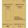 GUZZANTI GZ 256, Chladiaca vitrína, biela