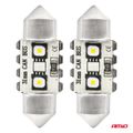 LED žiarovky CANBUS 12SMD Festoon C5W 3838 31mm White 12/24V AMiO-04247