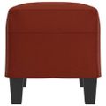 vidaXL Lavička vínovo-červená 70x35x41 cm umelá koža