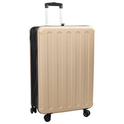 vidaXL Kufor so zámkom šampanského 50 x 30 x 76 cm ABS plast