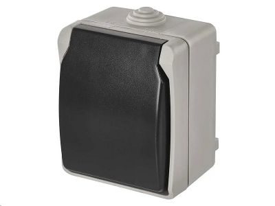 EMOS A1397 zásuvka stienková 16A/250V IP54 šedobežová
